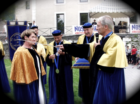 Christian Reymond lors d’une intronisation